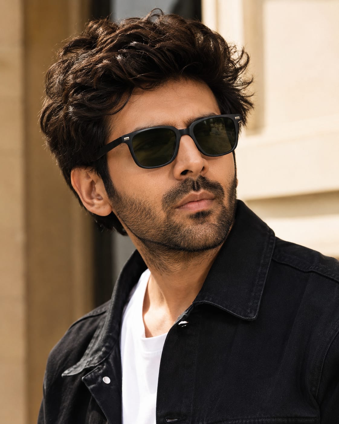 Korean black shirt sunglass. 2