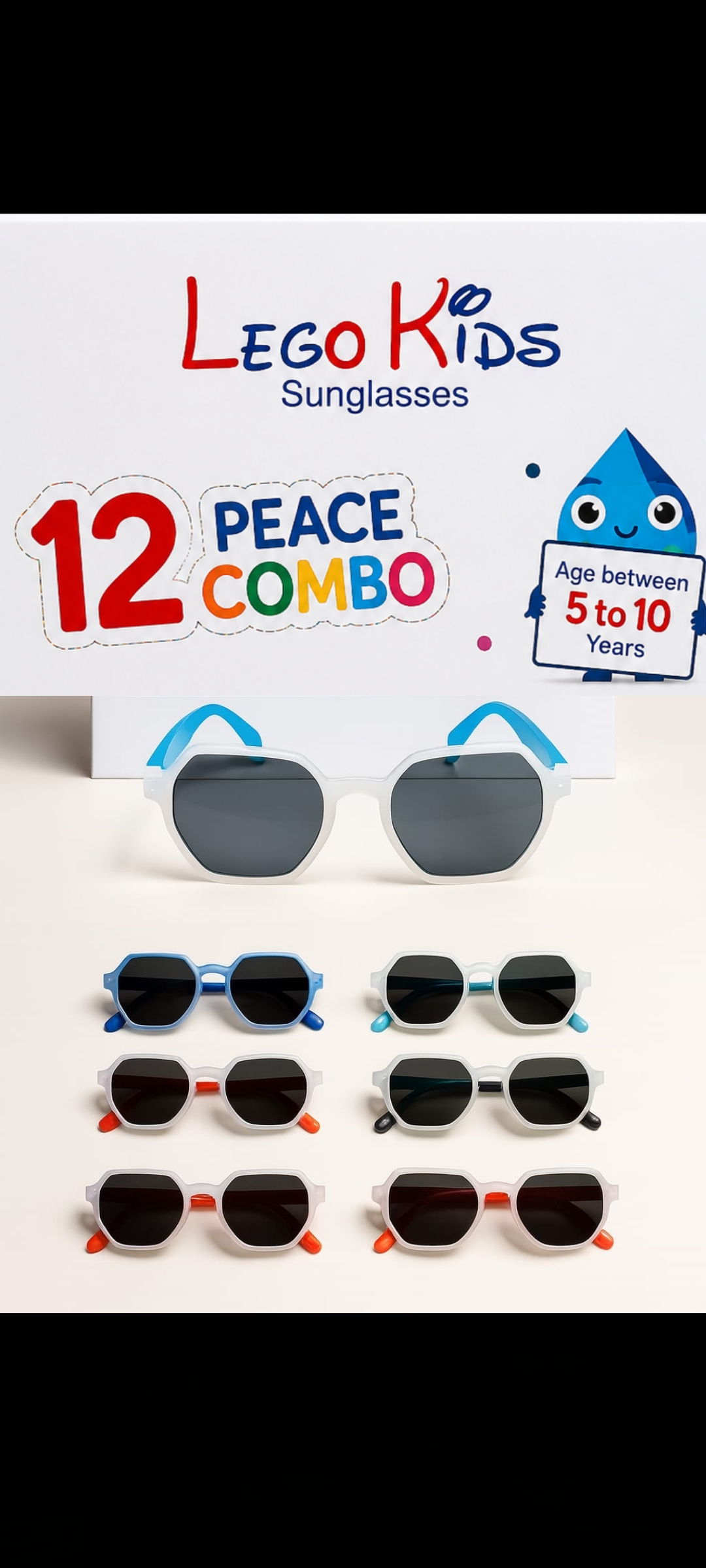 12pc Baby sunglasses combo 1