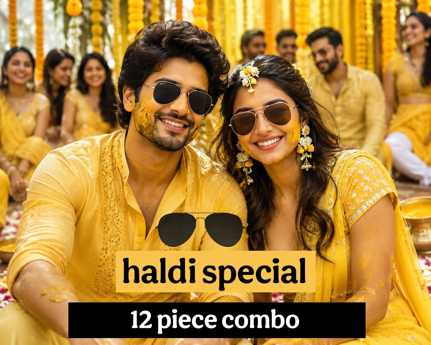12pc Haldi Ceremony Sunglasses combo 1