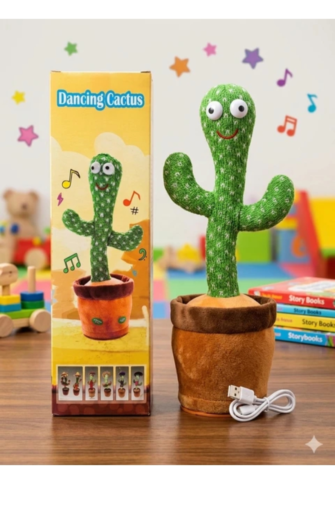 Smart Dancing Cactus Toy with Music, Talking & Voice 3