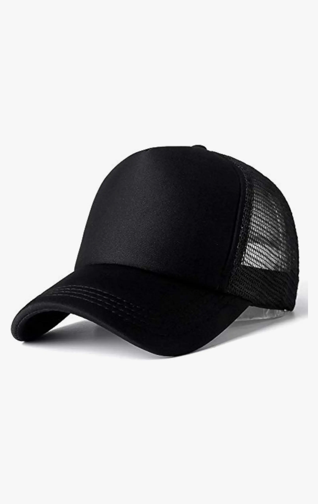Black Mesh Trucker Cap 2